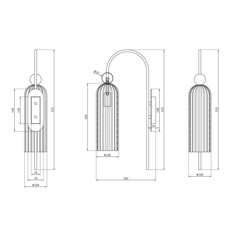 Бра Antic MOD302WL-01W