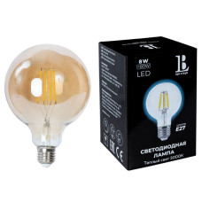Лампочка светодиодная филаментная E27-8W-G95-NH-fil gold_lb