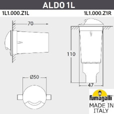 Встраиваемый светильник уличный Aldo 1L1.000.000.LXZ1L