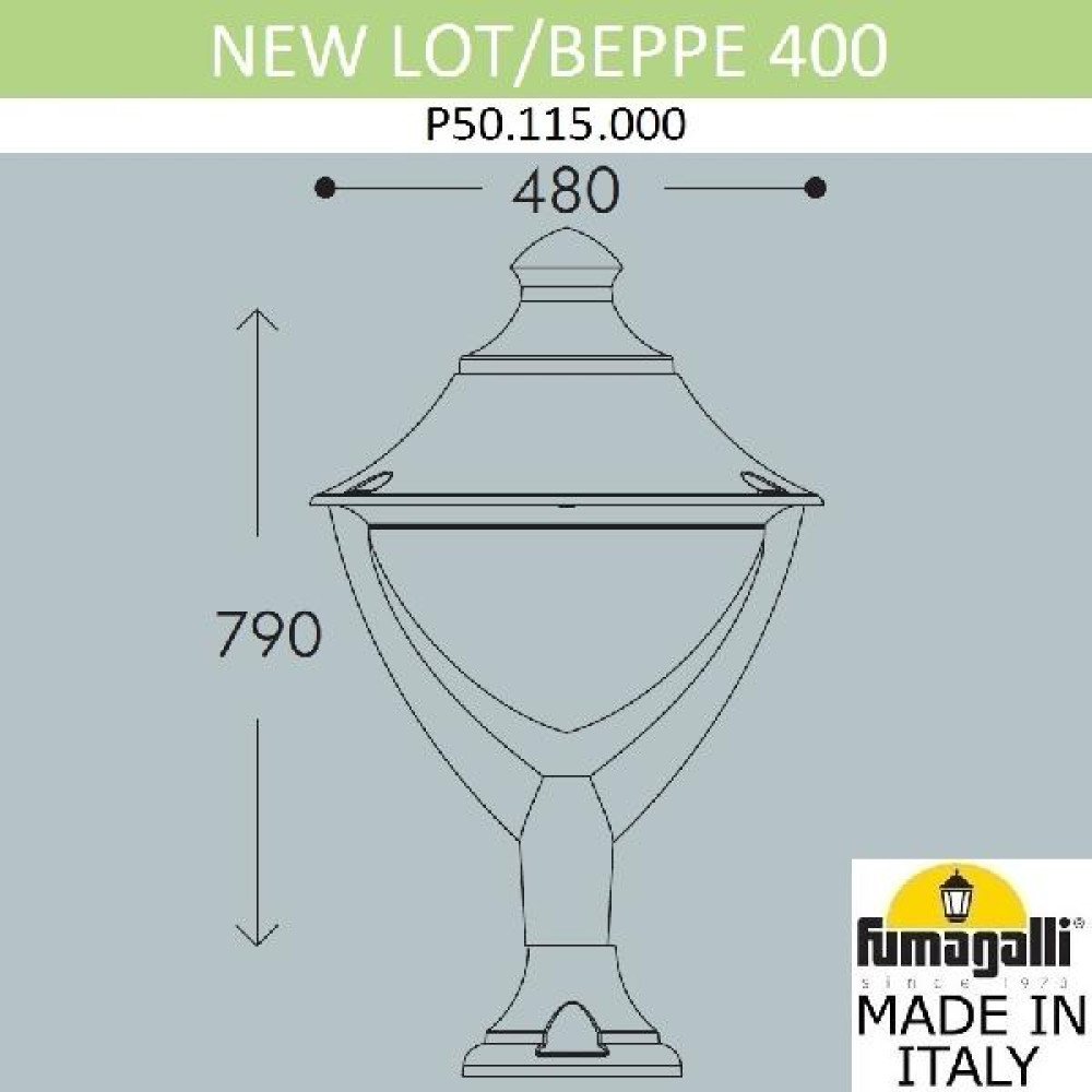 Наземный фонарь Beppe P50.115.000.LXH27
