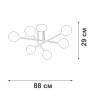 Потолочная люстра V3931-8/6PL