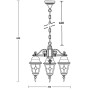 Уличный светильник подвесной QUADRO M lead GLASS 79970MlgG/3 Bl