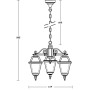 Уличный светильник подвесной FARO-FROST S 91170fS/3 Bl